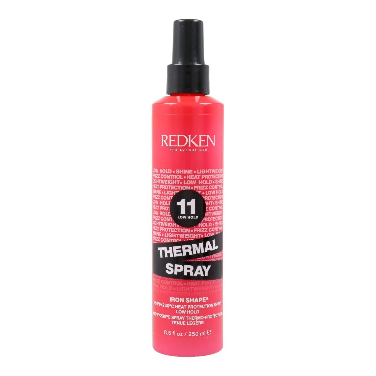 Redken Thermal Spray 11 Low Hold | Thermal Smoothing Holding Spray | For All Hair Types | Provides a Smooth, Silky &amp; Frizz-Free Blow-Dry Finish | Mild Control | Protects Against Heat Damage | 8.5 Oz