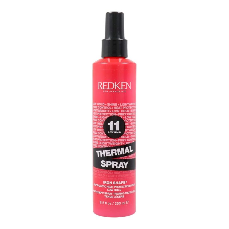 Redken Thermal Spray 11 Low Hold | Thermal Smoothing Holding Spray | For All Hair Types | Provides a Smooth, Silky &amp; Frizz-Free Blow-Dry Finish | Mild Control | Protects Against Heat Damage | 8.5 Oz