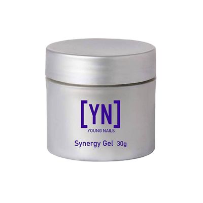 Young Nails Synergy Gel System, Building Gel - Hard Builder Gel, Superior Adhesion &amp; Strength, Structured Nail Gel Builder - Build Gel, Clear, 30g