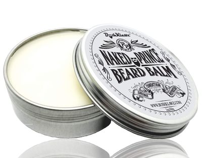 Naked Prince Scent Free All Natural Beard Balm Leave in Conditioner Beard Butter Moisturizer Premium Scentless Fragrance-Free Great for Hunters - Best Leave in Conditioner Balm for Bearded Men
