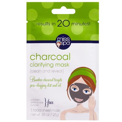 Miss Spa Charcoal Clarifying Mask, 0.88 oz.