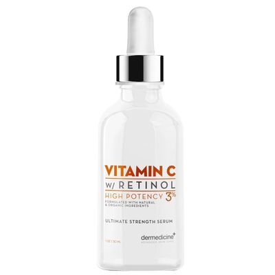Vitamin C High Potency 3% Retinol Blend | Anti-Aging Serum for Face | Professional Grade Quality | Helps Reduce Appearance of Fine Lines &amp; Wrinkles, Brightens and Improves Appearance of Skin Tone