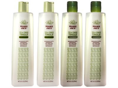 Trader Joe's Tea Tree Tingle Moisturizing Shampoo &amp; Conditioner 4 Pack (2 Each) - CRUELTY FREE