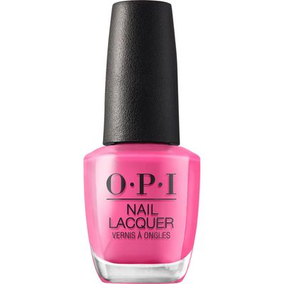 OPI Nail Lacquer Nail Polish | Opaque Bright Pink Crme Chip Resistant Nail Polish | Vegan, Fast Drying, Streak Free
