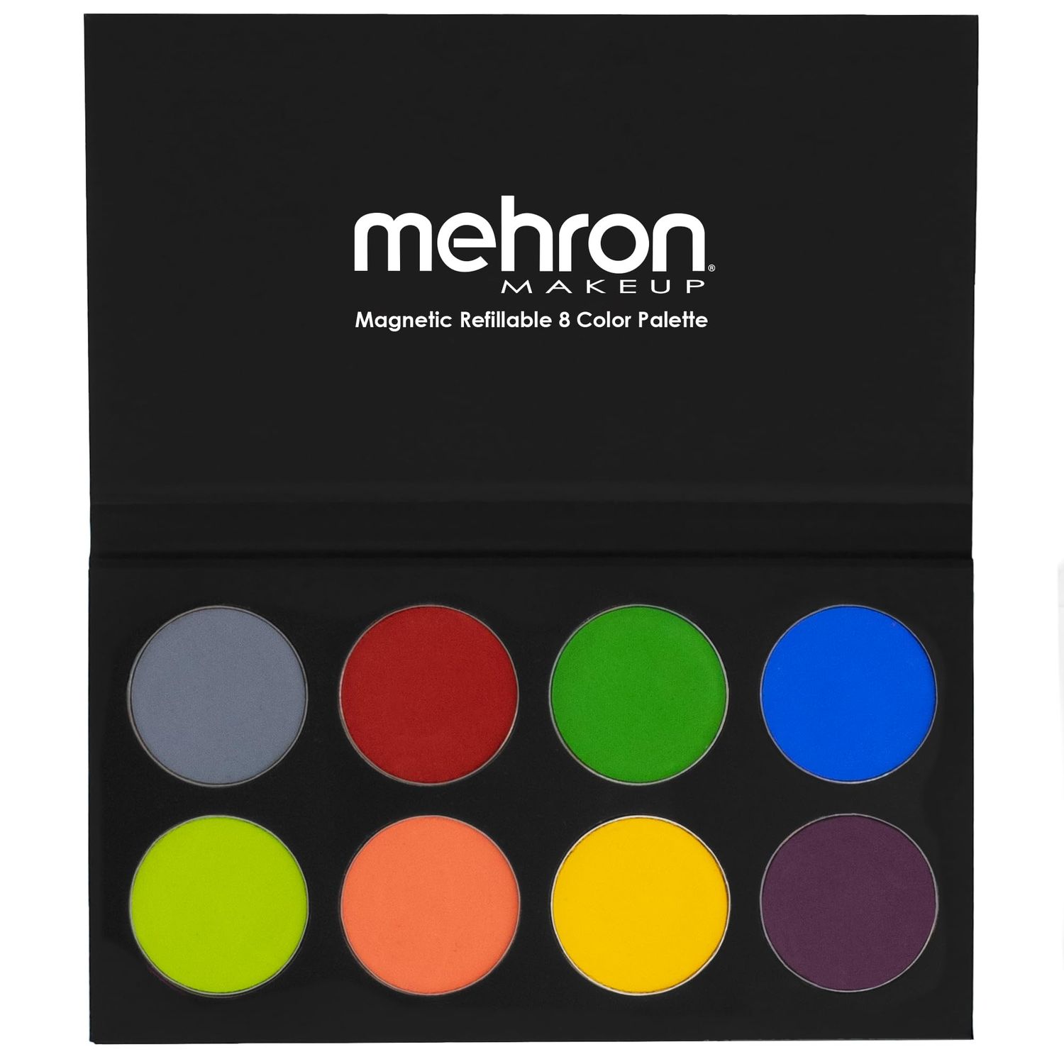 Mehron Makeup Paradise Makeup AQ 8 Color Tropical Palette | Magnetic Refillable Body Paint &amp; Face Paint Palette | Professional Water Activated Makeup for Costumes, SFX, Halloween, &amp; Cosplay