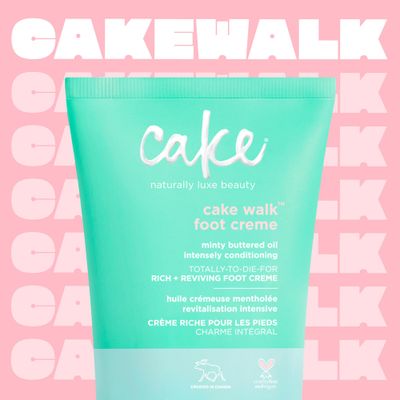 Cake Beauty Walk Triplemint Foot Crme, 3.5 Fluid Ounce