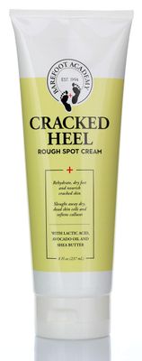 Barefoot Academy Heavy Duty Foot Care Scrub &amp; Moisturizer Cream For Calluses, Dead Skin, Tough Heels, Cracked Heels, &amp; Rough Spots On Feet, Skin Care For Feet, Large 8 Fl Oz (Cracked Heal Foot Cream)