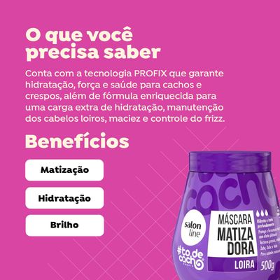Mascara Matizadora Purple Toner Hair Mask #todecacho Salon Line
