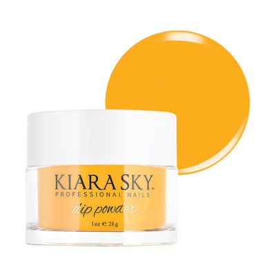 Kiara Sky Long Lasting Nail Dip Powder Yellow Tones 1 oz, Sunny Daze