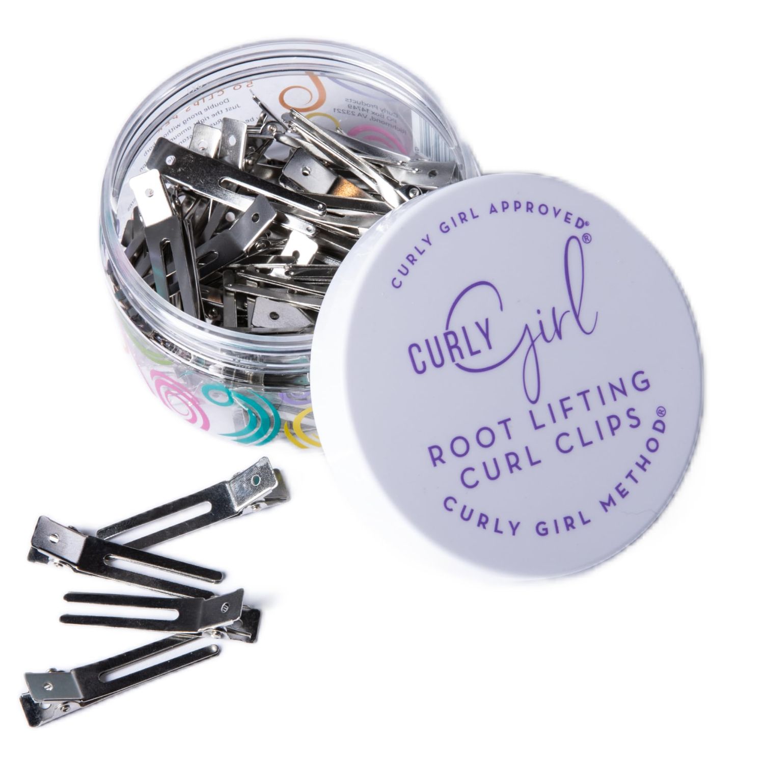 Curly Girl 50 Double Prong, Root Lifting Hair Clips for Adding Volume to Curly Hair