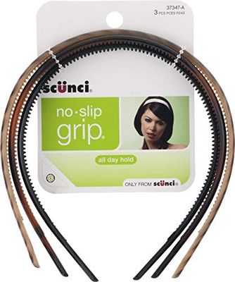 SCUNCI NO SLIP SKINNY HEADBAN 3PC