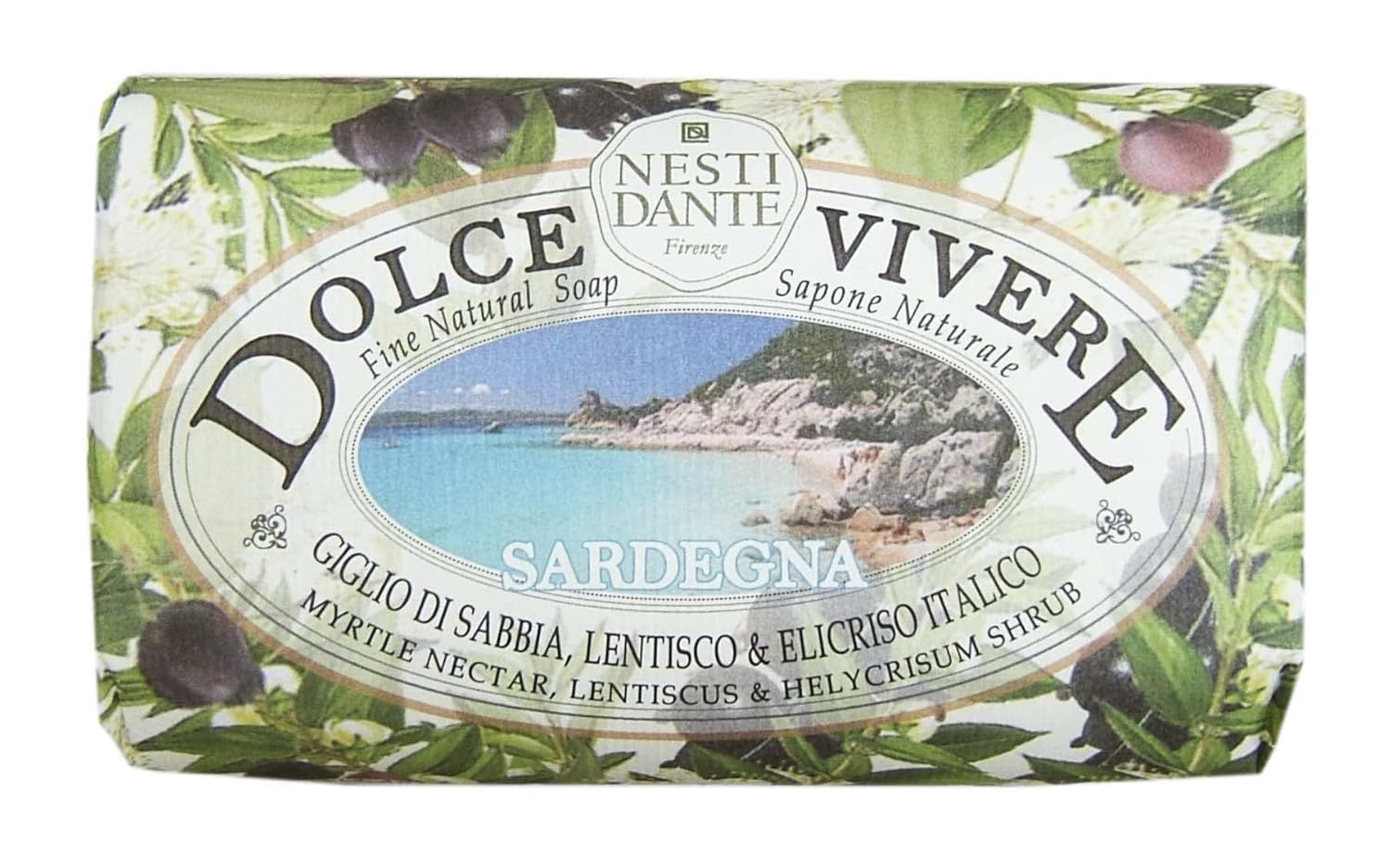 Nesti Dante Dolce Vivere Fine Natural Soap - Sardegna - Myrtle Nectar, Lentiscus &amp; Helycrisum Shrub 250g/8.8oz