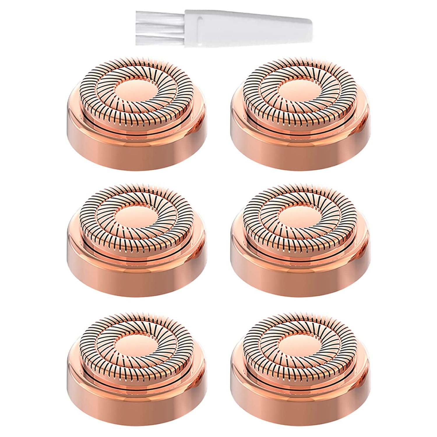 Gen 2 Replacement Heads Compatible With Flawless Finishing Touch Facial Hair Remover For Women, Double Ring Replacement Blades For Old Flawless, 6 Count