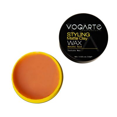 Vogarte Hair Styling Clay Wax for Men, Natural Hold &amp; Matte Finish, 3.52 oz
