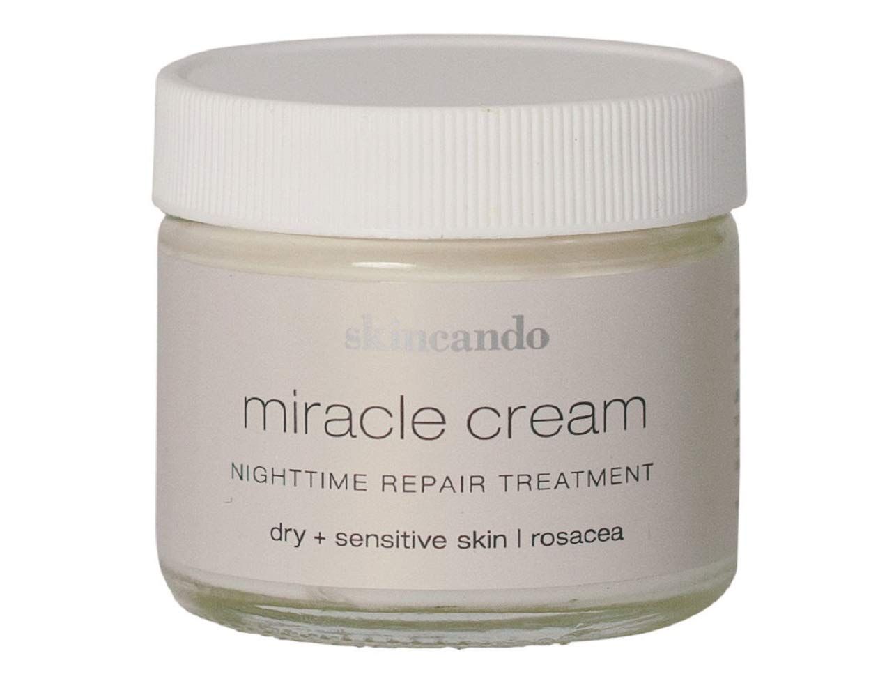 MIRACLE MOISTURIZER CREAM by Skincando 2 0z - All Natural - Organic - Intensive Moisturizer - Contains Organic Apricot Kernel Oil -- Grapefruit Seed Extract - Lavender Essential Oil - Spearmint Oil
