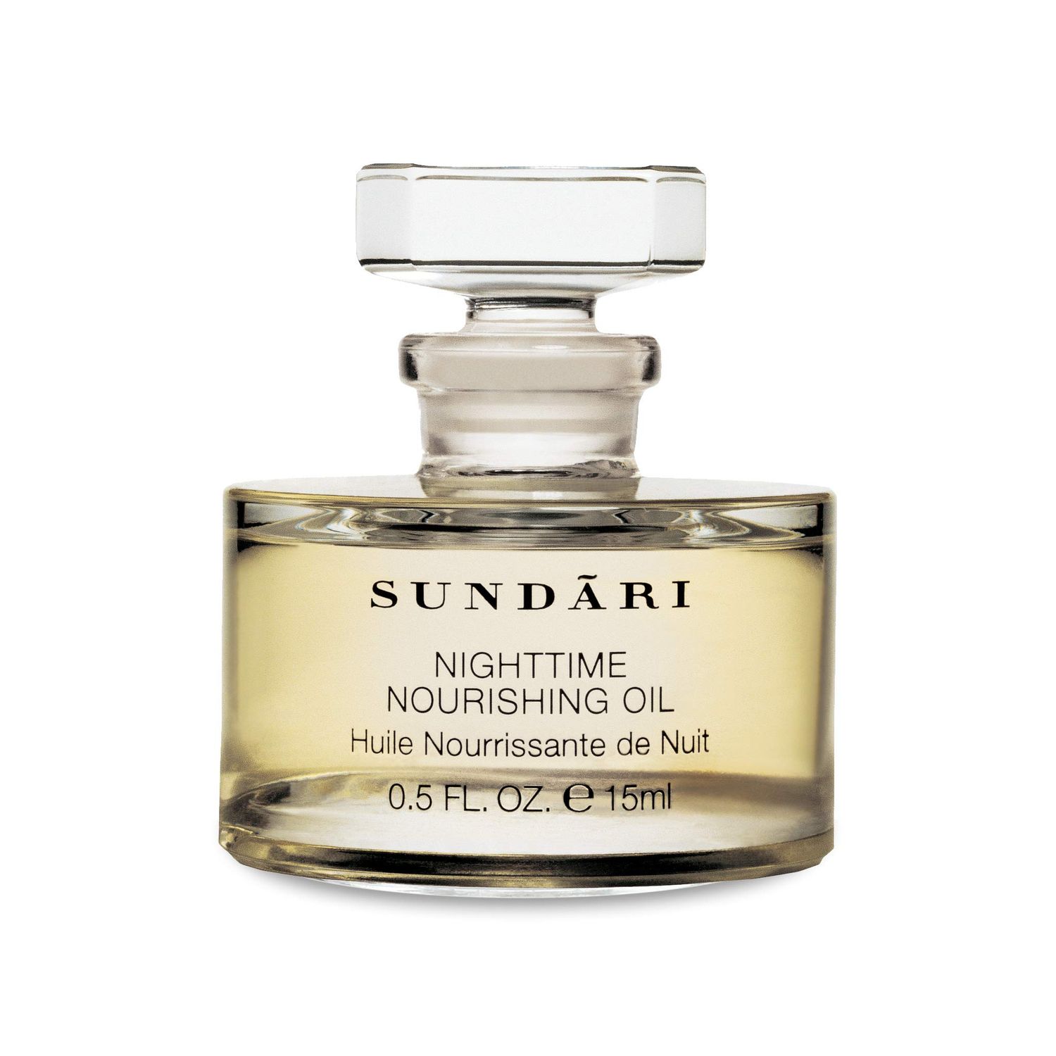 SUNDARI Nighttime Nourishing Oil, 0.5 Fl Oz, Ayurvedic Face Oil, Deep Hydration, Reduces Fine Lines, Revitalizes Skin for a Youthful Glow