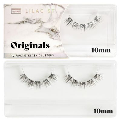Lilac St - Originals Natural Faux Eyelash Clusters (10mm) - Soft, Natural Look - DIY Lash Extension Wisps - Lightweight &amp; Lifelike - Lasts 10 Days - Cruelty Free, Vegan, Women Founded - 10 Lashes