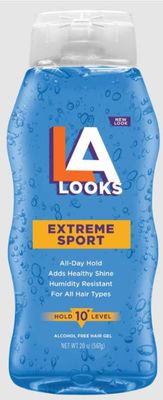 L.A. Looks Sport Xtreme Hold Gel, Hold Level 10+, 20-Ounce