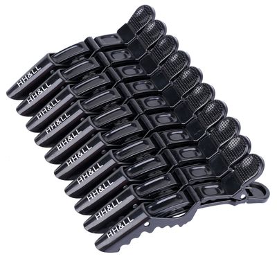 HH&amp;LL Hair Clips for Women - Wide Teeth &amp; Double-Hinged Design - Alligator Styling Sectioning Clips of Professional Hair Salon Quality - 10Pack