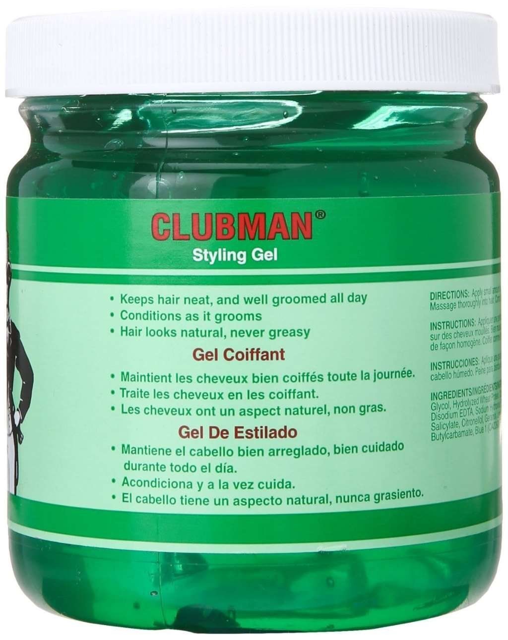 Clubman Style Gel Men&#39;S 16oz Jar (2 Pack)