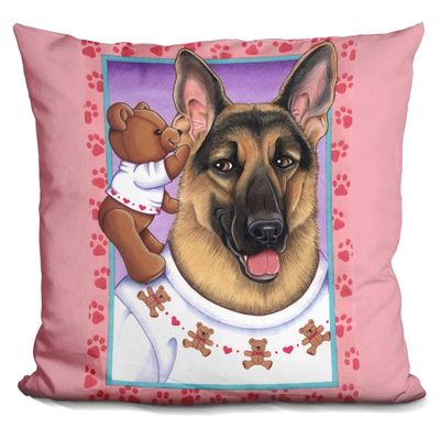 LiLiPi Shepherd Teddybear Decorative Accent Throw Pillow