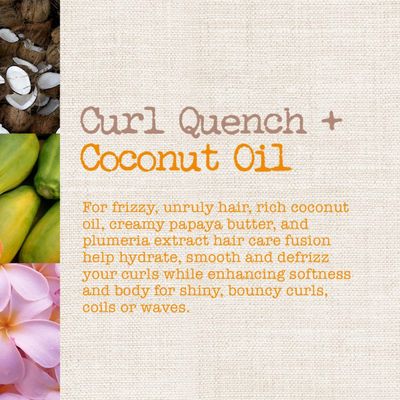 Maui Moisture Curl Quench + Coconut Oil Hydrating Curl Smoothie, Creamy Silicone-Free Styling Cream for Tight Curls, Braids, Twist-Outs &amp; Wash &amp; Go Styles, Vegan &amp; Paraben-Free, 12 Ounce