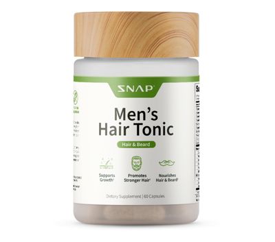 Hair Growth Supplement - Promotes Hair Regrowth, Stops Hair Loss &amp; Boosts Beard Growth with Biotin, Kelp, Bamboo &amp; More for Skin, Nails &amp; Hair (60 Capsules)