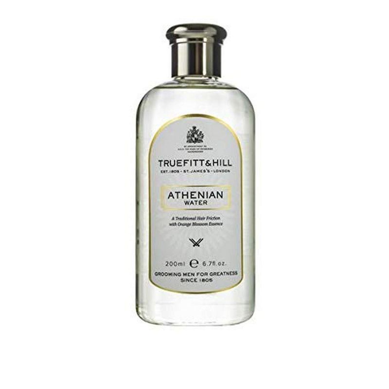 Truefitt &amp; Hill Athenian Water, Traditional Friction for Fine Hair, Light and Zesty Fragrance, Stimulating and Purifying Scalp Tonic, Provides a Light Hold - 6.7 oz.