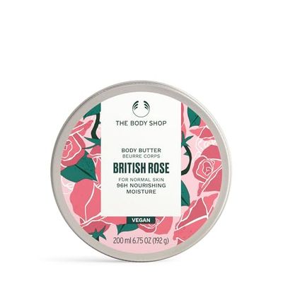The Body Shop British Rose Body Butter - Nourishing &amp; Moisturizing Skincare for Normal Skin - Vegan - 6.75 oz