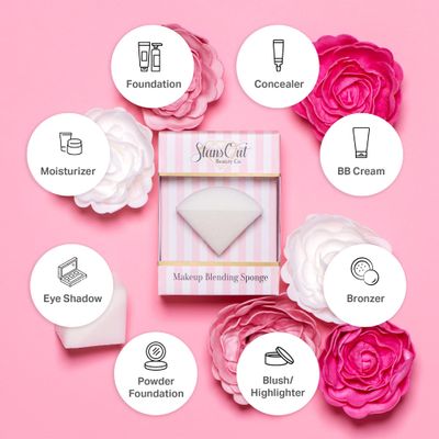 StansOut Makeup Blending Sponge, Memory Foam Blender for Liquid, Cream &amp; Powder Foundations, No Water Needed, Airbrush Finish, Flawless Application