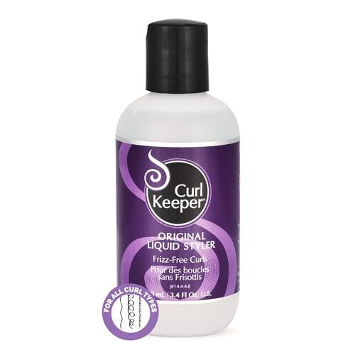 Original Curl Keeper Anti-Frizz Curl Defining Hair Styler (3 Oz) - Lightweight Curl Definer Liquid Gel for All Weather Conditions - Wavy &amp; Curly Hair Products for Women (Cream Alternative)