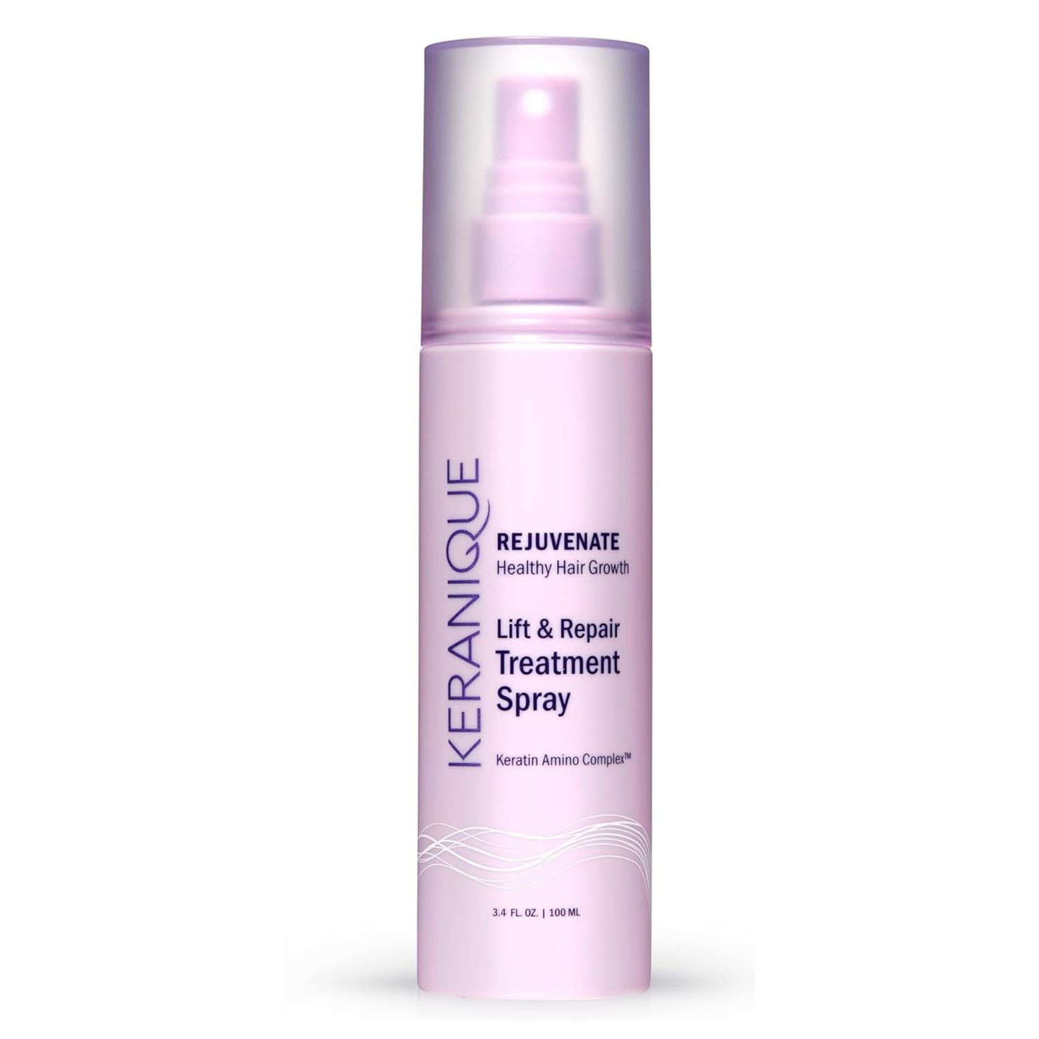 Keranique Hair Thickening Spray - Lift &amp; Repair Volumizing Spray for Instant Volume, Texture - Styling Texturizing Spray For Fine Hair - Heat Damage Protectant With Keratin 3.4 oz