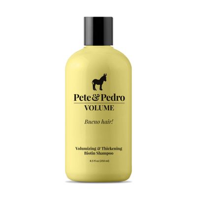 Pete &amp; Pedro VOLUME SHAMPOO - Volumizing &amp; Thickening Biotin Hair Strengthening Men&#39;s &amp; Women Daily Cleansing Shampoo | Alcohol &amp; Paraben Free | As Seen on Shark Tank, 8.5 oz.
