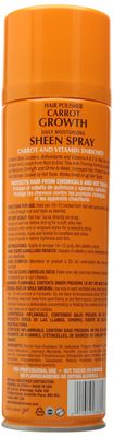 FANTASIA Ic Hair Polisher Carrot Growth Sheen Spray 14 Oz