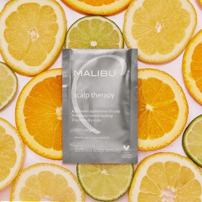 Malibu C Scalp Therapy Wellness Remedy - Scalp Care Remedy Packet to Soothe &amp; Moisturize Dry Scalp - Restores Manageability with Vitamin C and Zinc Gluconate (1 Packet)