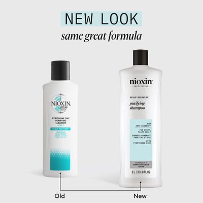 Nioxin Scalp Recovery Purifying Shampoo - Shampoo for Dandruff and Itchy Scalp, 33.8 fl oz (Packaging May Vary)