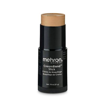 Mehron Makeup CreamBlend Stick | Face Paint, Body Paint, &amp; Foundation Cream Makeup | Body Paint Stick Perfect for Halloween Makeup .75 oz (21 g) (Medium 0)