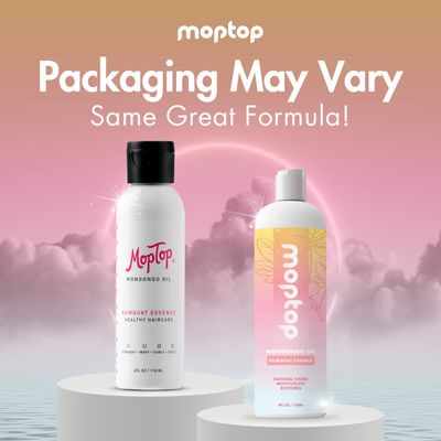 MopTop Mongongo Oil, Reduces Frizz, Remedies Flaky &amp; Crunchy Hair, Soothes Dry Scalp, Hydrates, Nourishes, Finishing Elixir, Paraben Free (Kumquat Essence, 4oz)