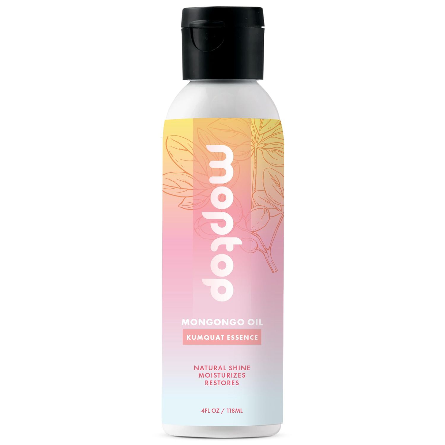 MopTop Mongongo Oil, Reduces Frizz, Remedies Flaky &amp; Crunchy Hair, Soothes Dry Scalp, Hydrates, Nourishes, Finishing Elixir, Paraben Free (Kumquat Essence, 4oz)