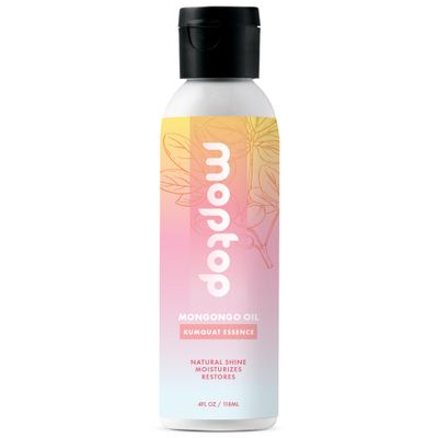 MopTop Mongongo Oil, Reduces Frizz, Remedies Flaky &amp; Crunchy Hair, Soothes Dry Scalp, Hydrates, Nourishes, Finishing Elixir, Paraben Free (Kumquat Essence, 4oz)