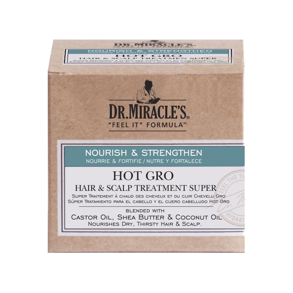 Dr. Miracles Strengthen Hot Gro Hair/Scalp Treatment 4oz Super (3 Pack)