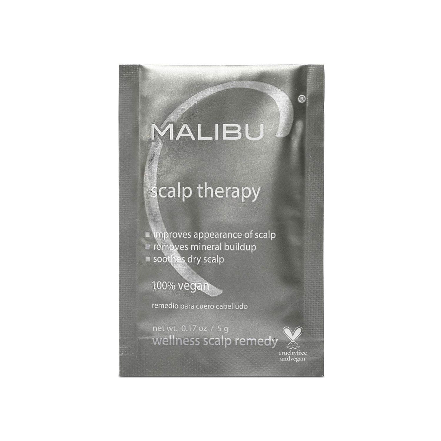 Malibu C Scalp Therapy Wellness Remedy - Scalp Care Remedy Packet to Soothe &amp; Moisturize Dry Scalp - Restores Manageability with Vitamin C and Zinc Gluconate (1 Packet)