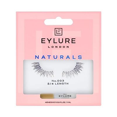 Eylure Naturals Accent No. 003 Reusable Eyelashes, Adhesive Included, 1 Pair