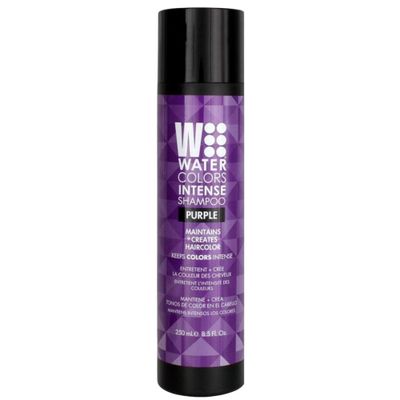 Watercolors INTENSE Semi Permanet Color Depositing Shampoo. Sulfate &amp; Paraben Free to Maintain &amp; Enhance Hair Color 8 fl oz - PURPLE
