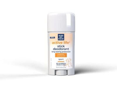 Kiss My Face Deodorant Stick Active Life Sport 2.48 Ounce (73ml) (2 Pack)