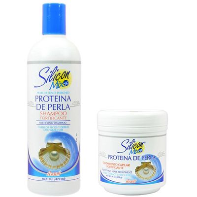 Silicon Mix Proteina De Perla &amp; Shampoo 16 Oz Hair Treatment and Shampoo 16oz