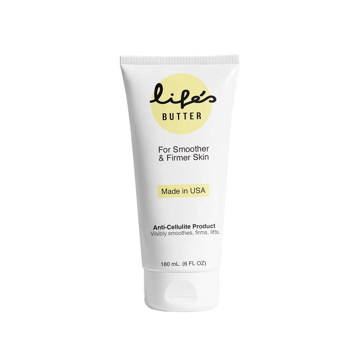 Lifes Butter Anti-Cellulite Cream with Coenzyme Q10, L-Carnitine and Coconut Oil | Skin Smoothening Natural Product | Skin Firming Lotion Cellulite Remover Treatment | 6 fl oz