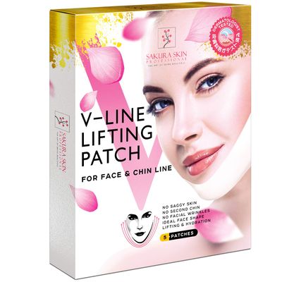 SWISSKOLAB V shape lifting up Face Mask Chin Up Patch Double Chin Reducer Chin Contour Tightening Firming Face Lift Tape Mask V-Line Neck Lifting Patches V Shaped Slimming Face Mask 5 pcs