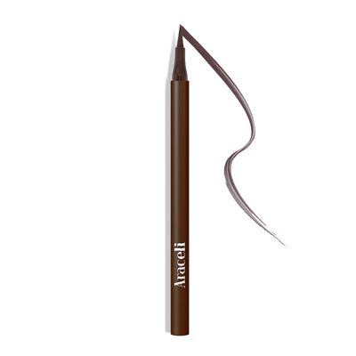 Aracelli Beauty Water Resistant Long-Lasting Eyeliner Pen - Precision Liquid Eye Liner with Smudge-Proof Formula - Easy Glide &amp; Quick Dry - Perfect for Cat Eye &amp; Winged Looks - Brown