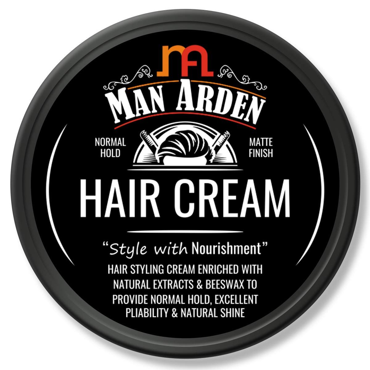 Man Arden Hair Cream - Style with Nourishment - 50g - Daily Use Hair Styling Cream